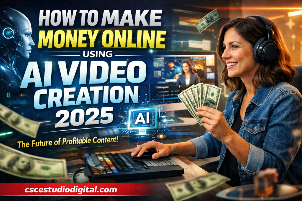 AI video creation,make money online with AI,AI video tools 2026,AI content monetization,AI video business,