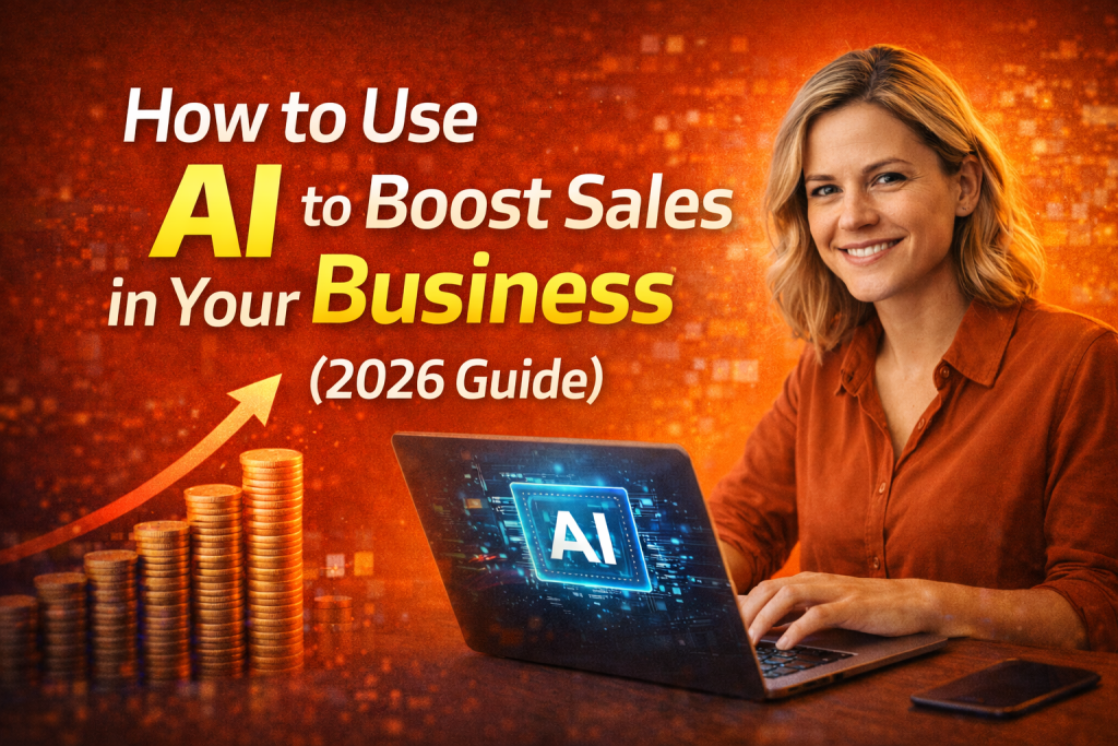 How to Use AI to Boost Sales in Your Business,AI business ideas, start AI business, online entrepreneurship,