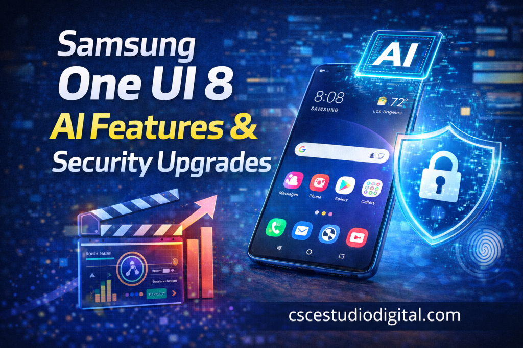 Samsung One UI has evolved far beyond a simple Android skin. With One UI 8, Samsung is signaling a clear direction for the future: deeply integrated artificial intelligence paired with stronger, more transparent security. This update is not just about visual polish or incremental improvements. It represents a shift toward smarter devices that understand user behavior while giving users more control over their data.

As AI becomes central to smartphones, Samsung is positioning One UI 8 as a platform where intelligence, personalization, and privacy coexist rather than compete.

What Makes One UI 8 a Major Step Forward

One UI 8 builds on Samsung’s previous AI efforts, but this version feels more intentional. Instead of adding isolated smart features, Samsung is weaving AI across the entire user experience. From how you interact with notifications to how your device manages battery life, AI is working quietly in the background.

At the same time, Samsung is responding to growing concerns about data privacy. One UI 8 introduces meaningful security upgrades designed to give users clarity and control, not just technical protection.

AI-Powered Personalization at the Core

One of the most noticeable changes in One UI 8 is how the interface adapts to individual usage patterns. AI-driven personalization is no longer limited to suggestions or widgets. It now influences system-wide behavior.

The interface learns how and when you use specific apps, adjusting layouts, recommendations, and system resources accordingly. For example, frequently used apps surface faster, while rarely used ones consume fewer background resources.

This personalization feels subtle rather than intrusive. The goal is to reduce friction, not overwhelm users with constant suggestions.

Smarter Notifications and Context Awareness

Notifications are one of the most common sources of digital fatigue. One UI 8 uses AI to prioritize notifications based on relevance, timing, and context.

Instead of simply grouping notifications, the system understands patterns. Work-related alerts are emphasized during business hours, while personal or social notifications are deprioritized when focus is needed. This context awareness helps users stay informed without feeling overwhelmed.

Over time, the system adapts without requiring manual rules or settings adjustments.

AI-Assisted Productivity Tools

Samsung continues to push productivity features, especially for Galaxy devices used in professional settings. One UI 8 enhances AI-assisted tools across multitasking, note-taking, and content creation.

Features include:
Smarter text summarization in Samsung Notes
AI-powered suggestions in Samsung Keyboard
Contextual clipboard management
Enhanced split-screen and window recommendations

These tools aim to save time rather than replace user input. AI assists with organization and structure while leaving creative control in human hands.

On-Device AI Processing for Better Privacy

A key shift in One UI 8 is Samsung’s increased emphasis on on-device AI processing. Instead of sending data to the cloud for every task, many AI features now run directly on the device.

This approach offers two major benefits:
Faster response times
Improved data privacy

Tasks like text analysis, image recognition, and usage prediction are handled locally whenever possible. This reduces reliance on external servers and minimizes data exposure.

Enhanced Camera Intelligence

Samsung’s camera software continues to benefit from AI improvements. One UI 8 introduces more intelligent scene detection, real-time optimization, and adaptive post-processing.

AI now understands not just what you are photographing, but how you prefer your photos to look. Over time, the camera adjusts color balance, contrast, and sharpening based on user preferences.

Video recording also benefits from improved stabilization and noise reduction driven by machine learning models optimized for Samsung hardware.

Battery and Performance Optimization Through AI

Battery life remains a top priority for users, and One UI 8 leverages AI to improve efficiency without sacrificing performance.

The system analyzes daily usage patterns to predict when high performance is needed and when power-saving measures can be applied. Background processes are managed dynamically, reducing unnecessary drain.

This results in smoother performance during active use and longer standby times without requiring manual intervention.

One UI 8 Security: A Major Focus

Security is where One UI 8 makes some of its most important upgrades. As AI becomes more integrated into personal devices, Samsung is addressing the risks that come with increased data processing.

Samsung Knox remains the foundation, but One UI 8 builds on it with new layers of transparency and control.

Advanced Permission Management

One UI 8 introduces more granular permission controls. Instead of simple allow-or-deny options, users can now define context-based permissions.

For example, an app may only access location data while actively in use, or only during specific times. AI helps identify apps that behave unusually and flags them for review.

This proactive approach helps users stay informed without needing deep technical knowledge.

AI-Driven Threat Detection

Security in One UI 8 is not reactive. AI models continuously monitor system behavior to detect anomalies that may indicate malicious activity.

This includes:
Unusual app behavior
Unauthorized background access
Suspicious network activity

When potential threats are detected, users receive clear explanations rather than vague warnings. The goal is education as much as protection.

Improved Secure Folder and Data Isolation

Secure Folder has been enhanced with stronger isolation and smarter access controls. AI helps manage which apps and files belong in secure environments based on sensitivity.

Biometric authentication options are more flexible, and secure data remains isolated even during system-level operations like updates or backups.

Privacy Dashboard Enhancements

Transparency is a major theme in One UI 8. The Privacy Dashboard has been redesigned to provide clearer insights into how data is used.

Users can see:
Which apps accessed sensitive data
How often permissions were used
Patterns that may indicate misuse

AI highlights unusual trends and offers recommendations, empowering users to make informed decisions.

AI and Security Working Together, Not Against Each Other

One of the most important aspects of One UI 8 is how AI and security are integrated rather than isolated. Instead of AI being a potential risk to privacy, Samsung is positioning it as a tool for protection.

On-device processing, intelligent permission management, and transparent reporting work together to create a balanced ecosystem.

How One UI 8 Compares to Previous Versions

Compared to earlier versions, One UI 8 feels more mature. AI features are less experimental and more practical. Security tools are less hidden and more user-friendly.

Rather than adding flashy features, Samsung is refining the experience, focusing on reliability, trust, and long-term usability.

Who Benefits Most from One UI 8

One UI 8 is designed for a wide range of users.

Professionals benefit from productivity and security enhancements.
Content creators gain smarter tools and camera improvements.
Everyday users enjoy smoother performance and better battery life.
Privacy-conscious users gain more control and transparency.

This broad appeal makes One UI 8 one of Samsung’s most well-rounded updates.

The Bigger Picture: Samsung’s AI Strategy

One UI 8 is not an isolated update. It reflects Samsung’s broader strategy to integrate AI across its ecosystem, from smartphones and tablets to wearables and smart home devices.

By focusing on on-device intelligence and security-first design, Samsung is setting itself apart in an increasingly crowded AI-driven market.

Conclusion: A Smarter and Safer Galaxy Experience

Samsung One UI 8 is not about dramatic visual changes or flashy gimmicks. It is about meaningful improvements that enhance daily use while respecting user privacy.

By embedding AI thoughtfully and strengthening security at every level, Samsung is delivering an interface that feels intelligent without being invasive.

As smartphones become more powerful and more personal, One UI 8 shows that innovation and trust do not have to be mutually exclusive. It represents a confident step forward in the evolution of mobile software.