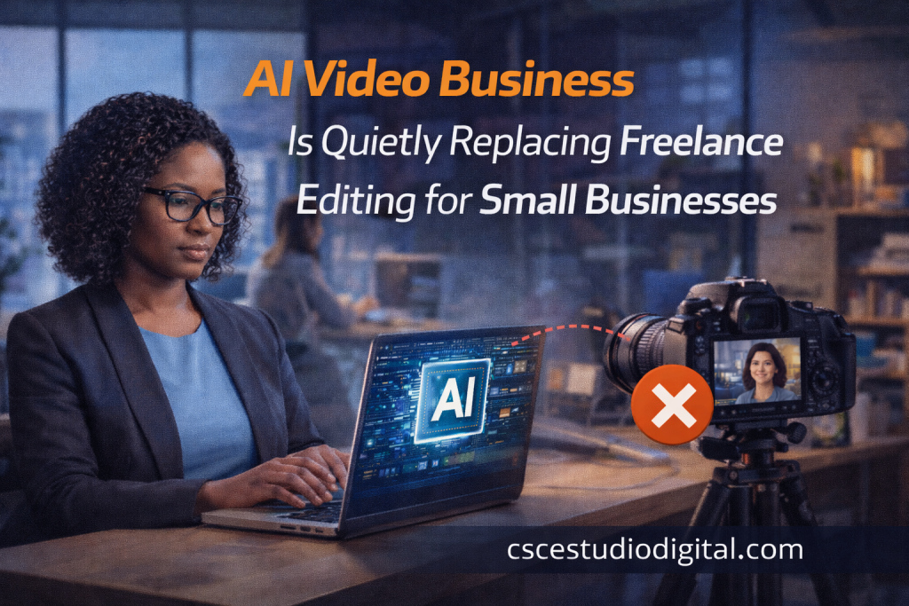 AI video business, freelance video editing, Google Veo 3, AI automation, small business marketing, AI video services, online income, video creation business, AI content production, digital marketing
