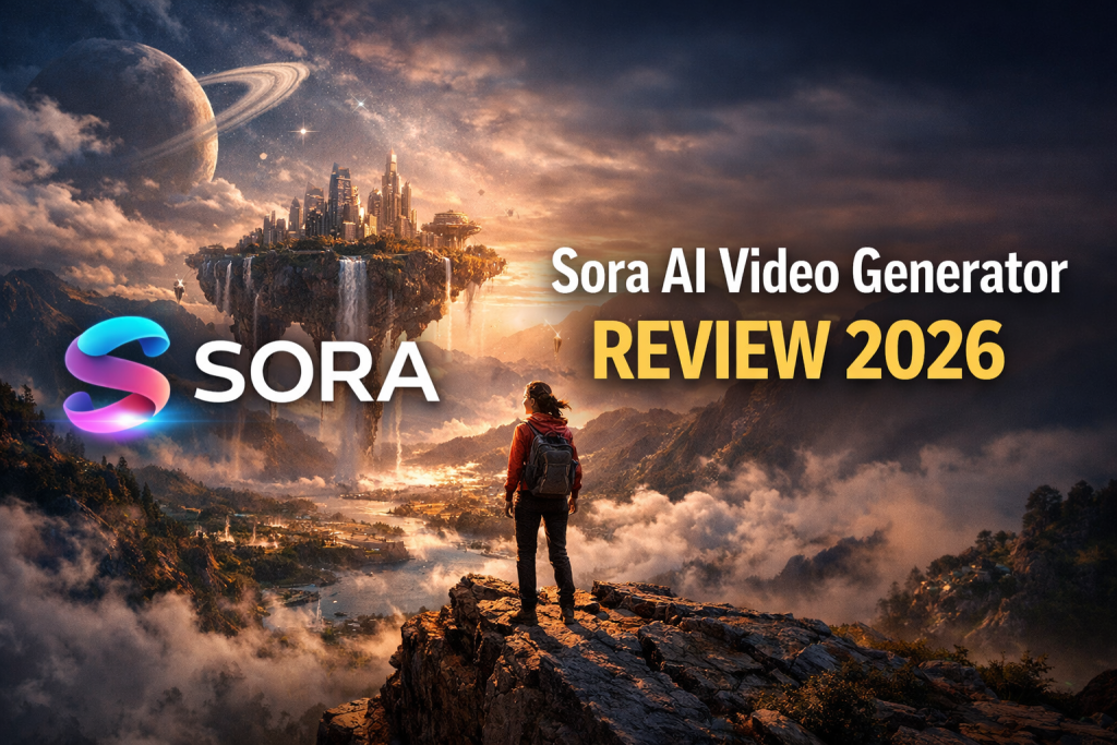 Sora AI video generator, OpenAI Sora review, text-to-video AI, AI video tools comparison, Sora pricing 2026,