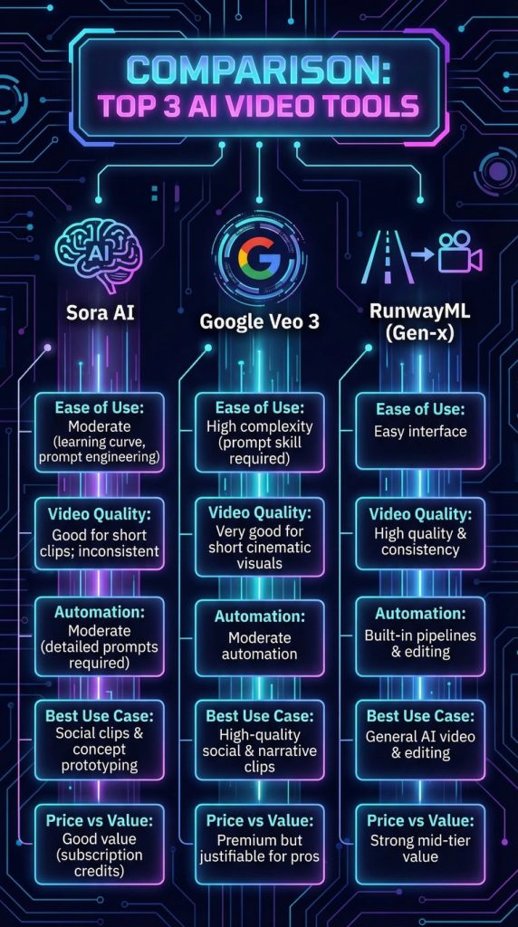 sora video tools infographic