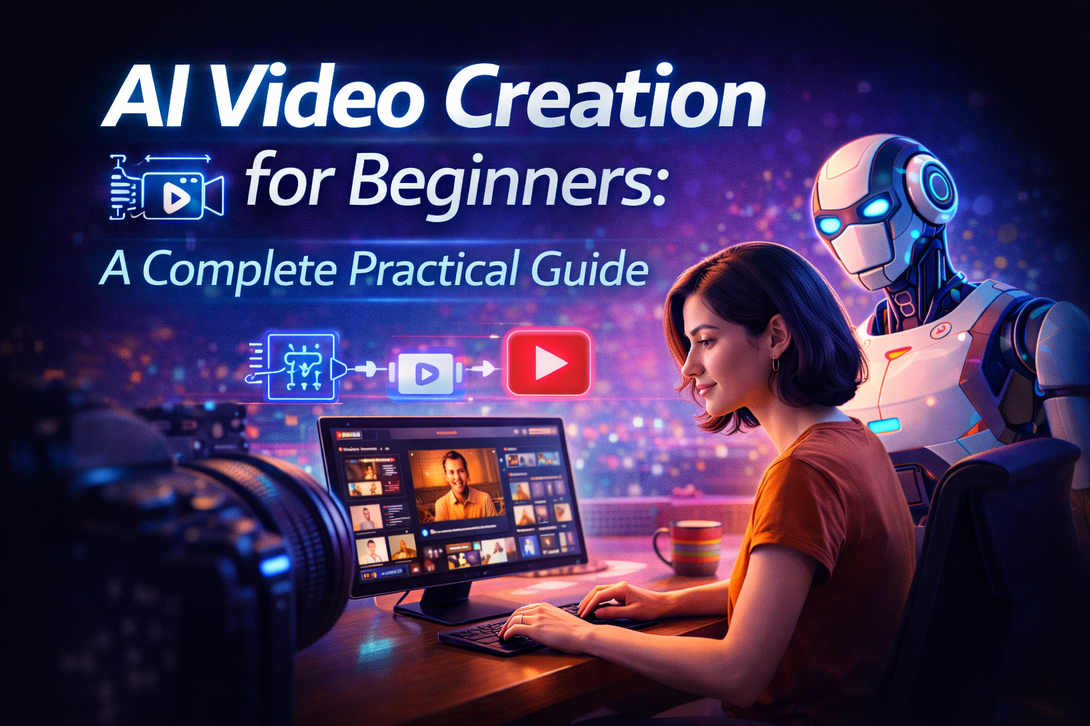 AI video creation for beginners, AI video tools, beginner AI video guide, video creation with AI