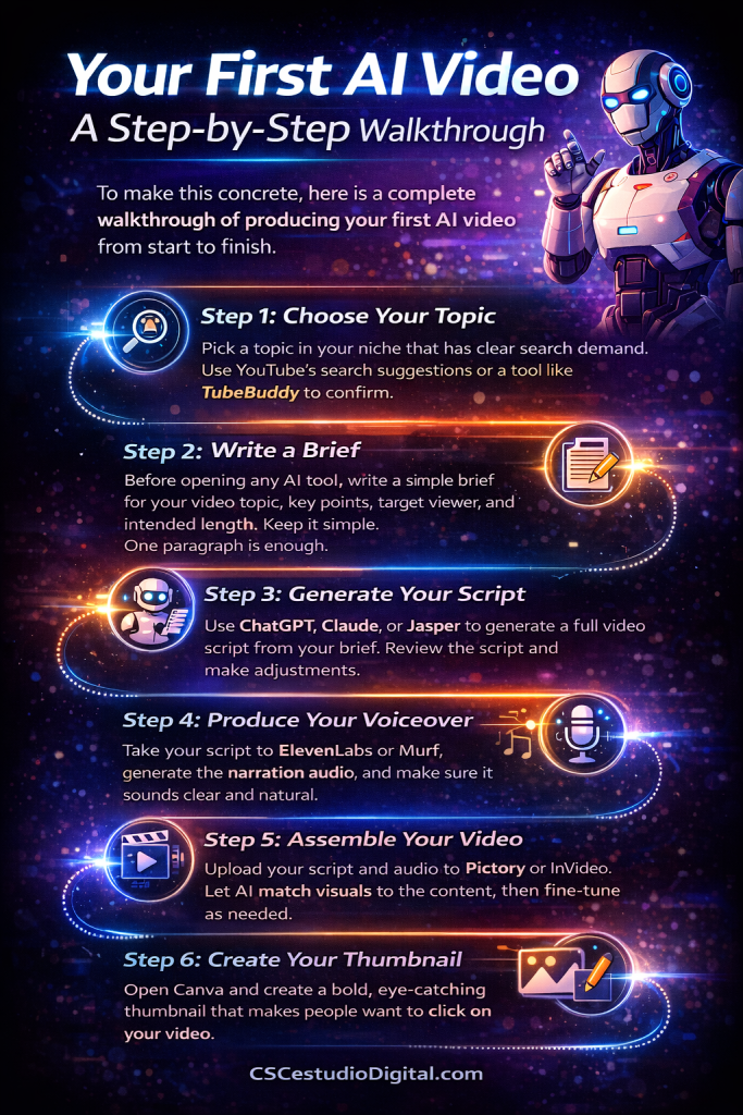 AI video creation for beginners, beginner AI video guide, AI content creation, video creation with AI,