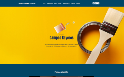 Grupos Campos Reyeros, diseño de sitio web corporativo